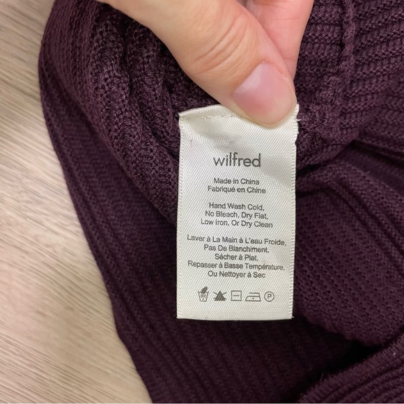Aritzia Wilfred Campanule Sweater Dress Purple Size XS - Picture 6 of 7
